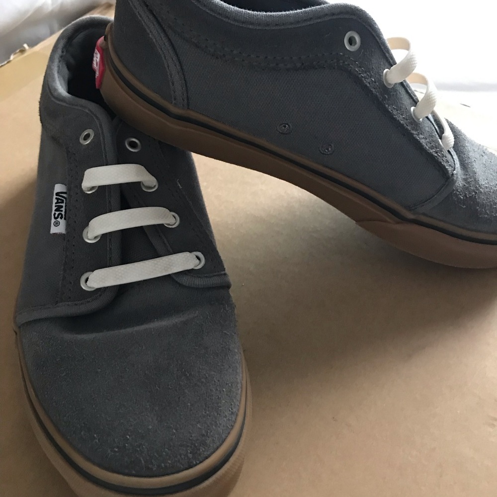 Vans grey sneakers used once